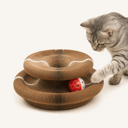 Arranhador Acordeão Magnético para Gatos