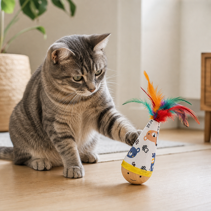 Brinquedo Interativo Sempre-em-Pé para Gatos