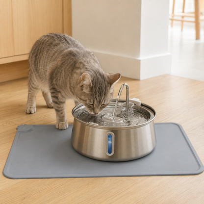 Tapete de Alimentação em Silicone para Cães e Gatos