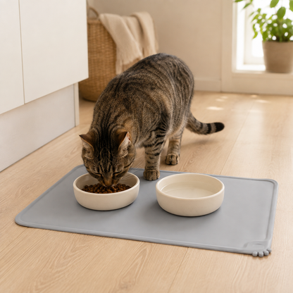 Tapete de Alimentação em Silicone para Cães e Gatos