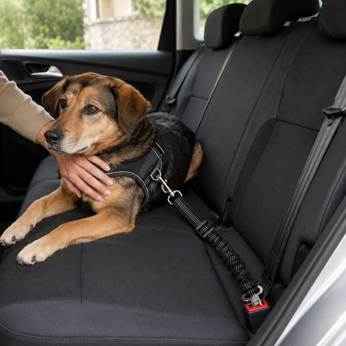 Cinto Auto Elástico para Cães e Gatos