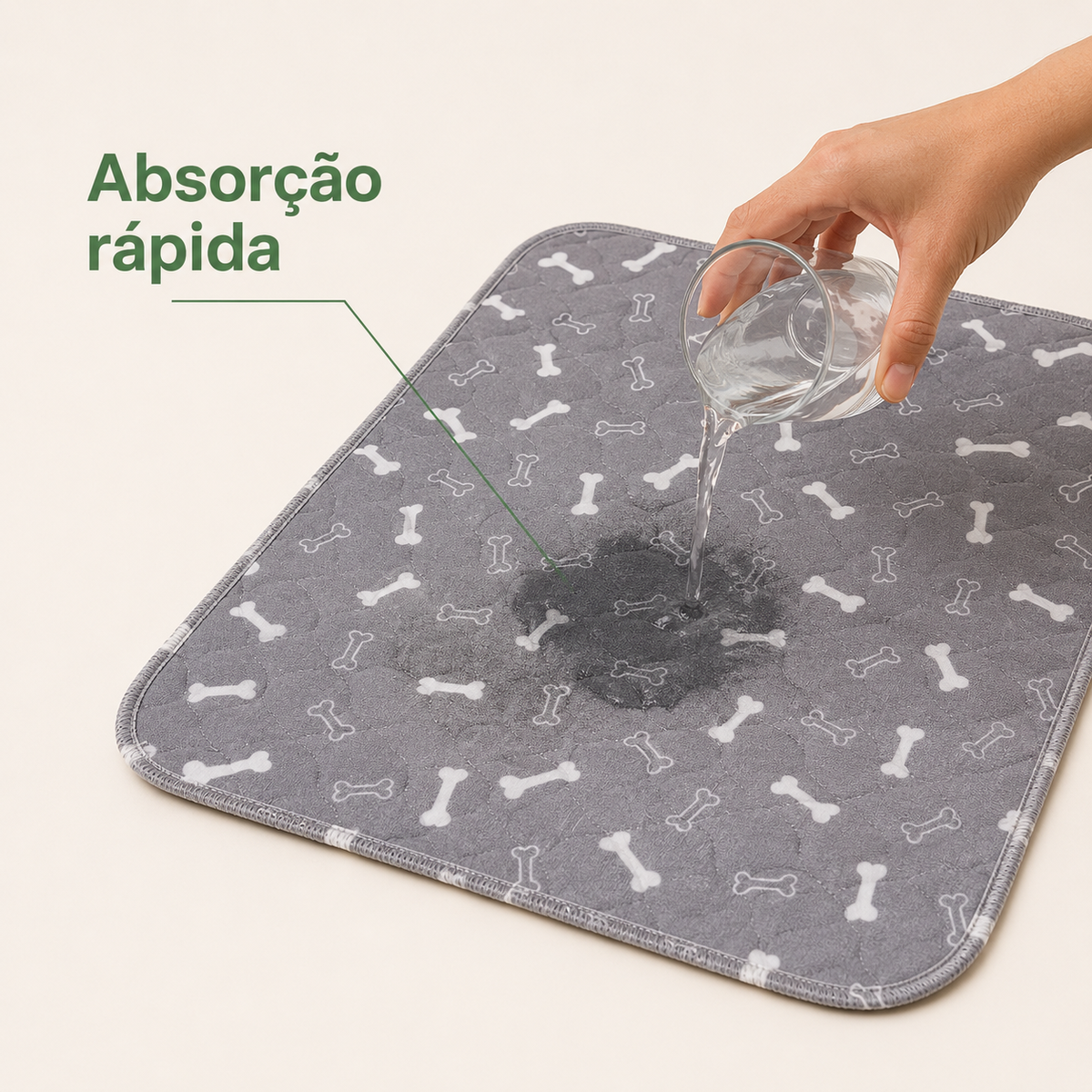 Tapete Higiénico Absorvente Lavável